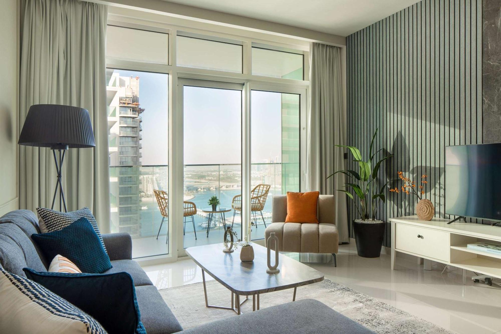 Silkhaus Palm View 1Bdr With Private Beach In Emaar Beachfront Dubai Exterior foto