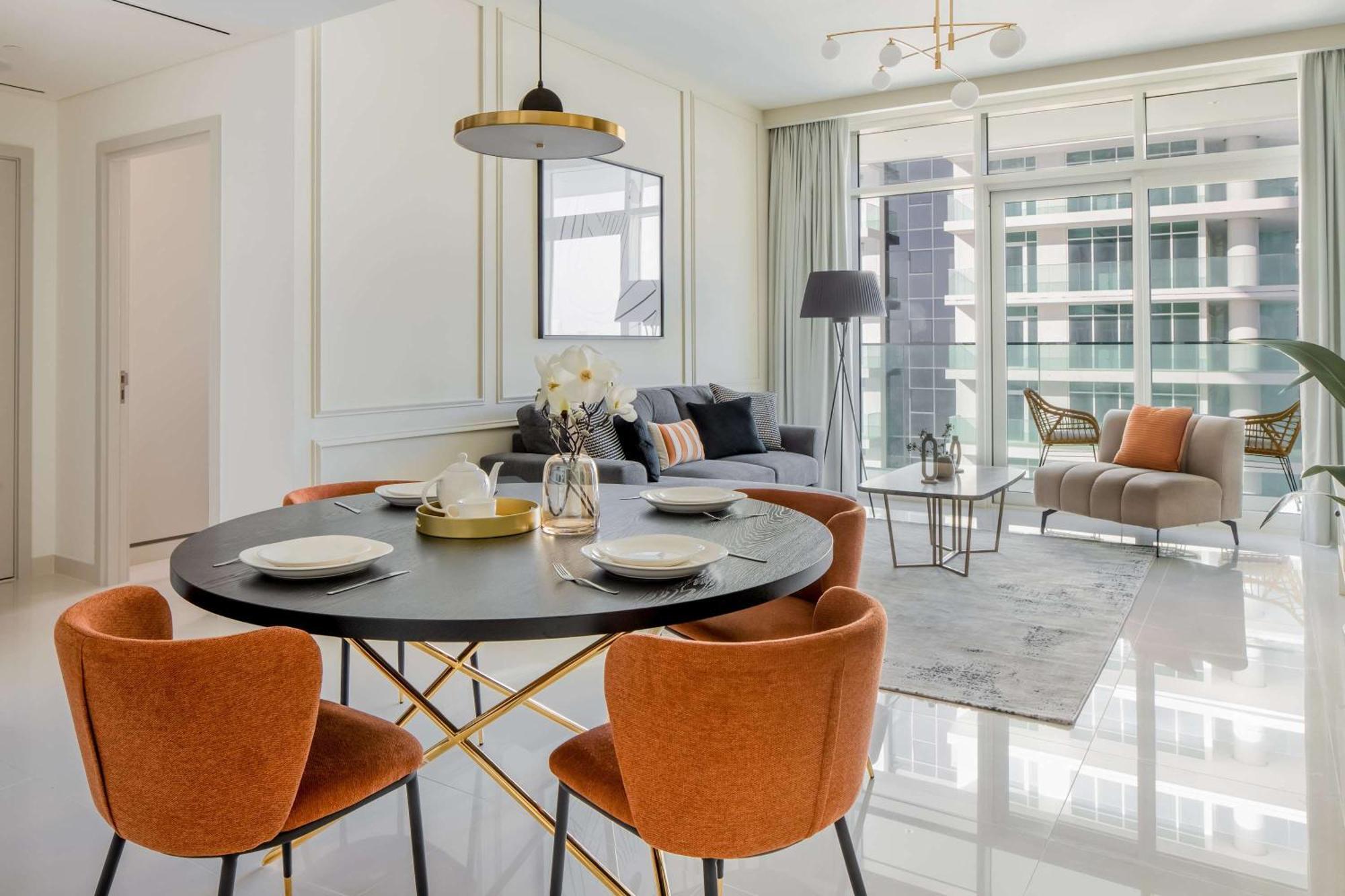 Silkhaus Palm View 1Bdr With Private Beach In Emaar Beachfront Dubai Exterior foto